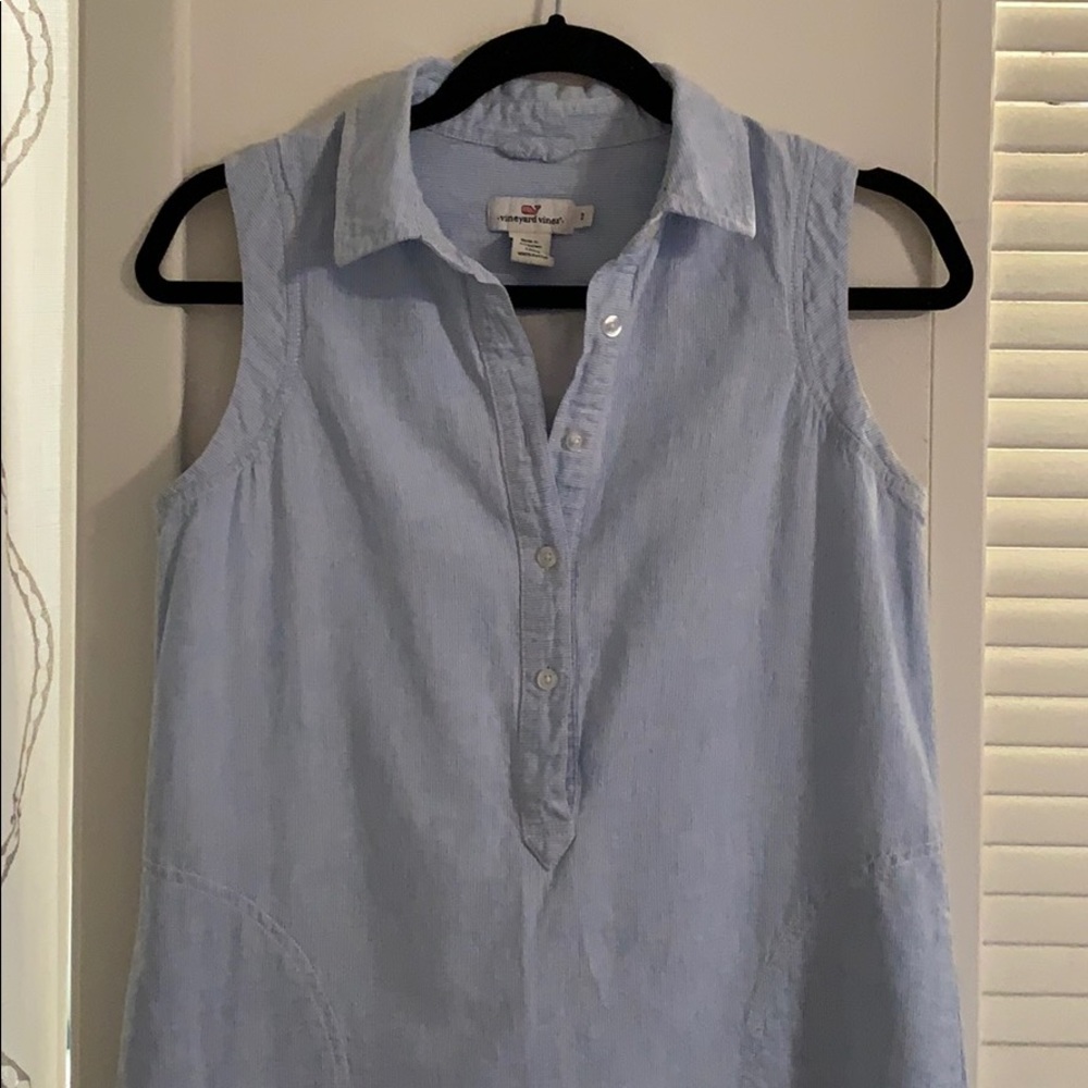 Tank Top Straight Line Dress w/ POCKETS!